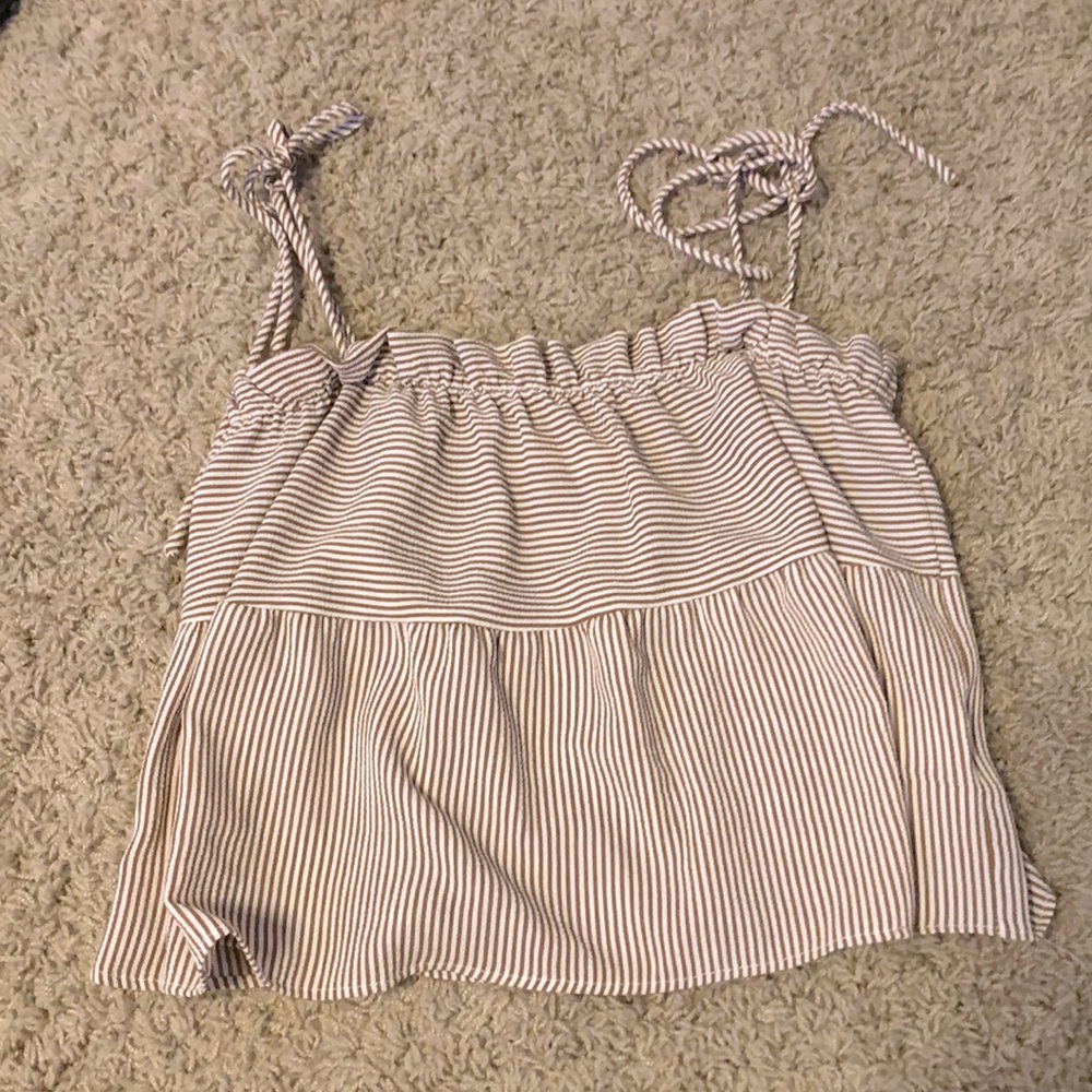 A cropped stopped shirt from pacsun